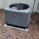 Outdoor AC condenser installation completed by Thermo Solutions in Ocala Florida